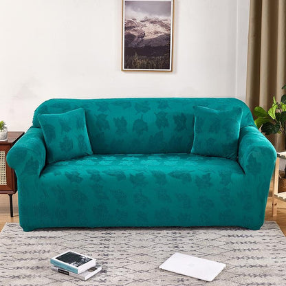 Heavyweight Stretch Knitted Jacquard Sofa Cover, Elastic Full Coverage Slipcover for Sectional Couches