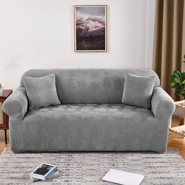 Heavyweight Stretch Knitted Jacquard Sofa Cover, Elastic Full Coverage Slipcover for Sectional Couches