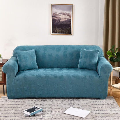 Heavyweight Stretch Knitted Jacquard Sofa Cover, Elastic Full Coverage Slipcover for Sectional Couches