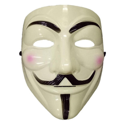 V for Vendetta Mask - Halloween Horror Costume Mask for Cosplay & Scary Parties