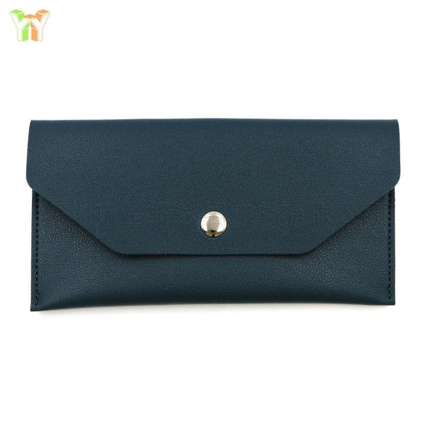 Slim Long Wallet with Coin Pocket & Card Slots - RFID Blocking Cash Organizer Pouch