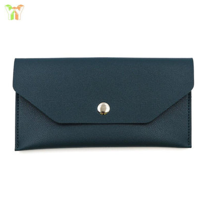 Slim Long Wallet with Coin Pocket & Card Slots - RFID Blocking Cash Organizer Pouch