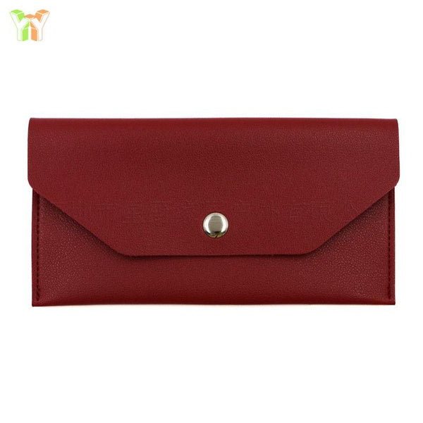 Slim Long Wallet with Coin Pocket & Card Slots - RFID Blocking Cash Organizer Pouch