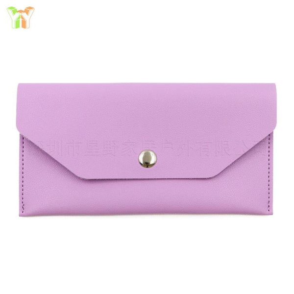 Slim Long Wallet with Coin Pocket & Card Slots - RFID Blocking Cash Organizer Pouch