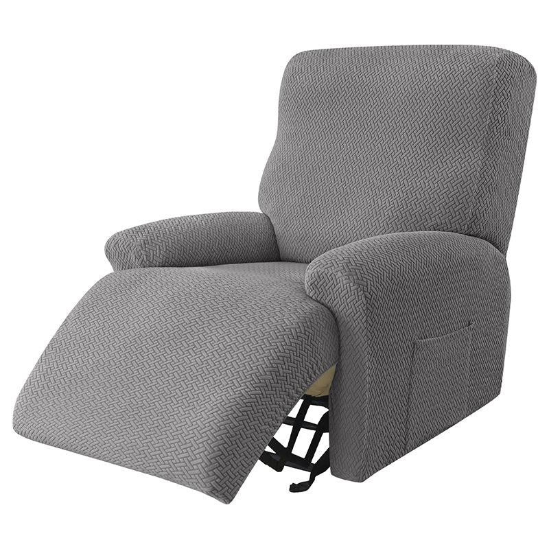 Universal Recliner Slipcover for Home and Hotel Use, Anti-Spill Twill Fabric, Fits Power Lift Chairs and Lazy Sofas