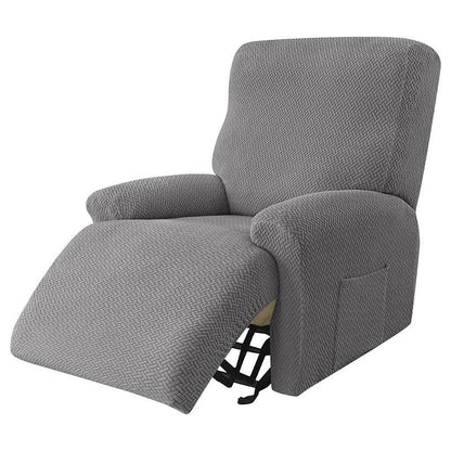 Universal Recliner Slipcover for Home and Hotel Use, Anti-Spill Twill Fabric, Fits Power Lift Chairs and Lazy Sofas