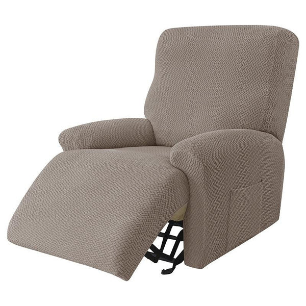Universal Recliner Slipcover for Home and Hotel Use, Anti-Spill Twill Fabric, Fits Power Lift Chairs and Lazy Sofas