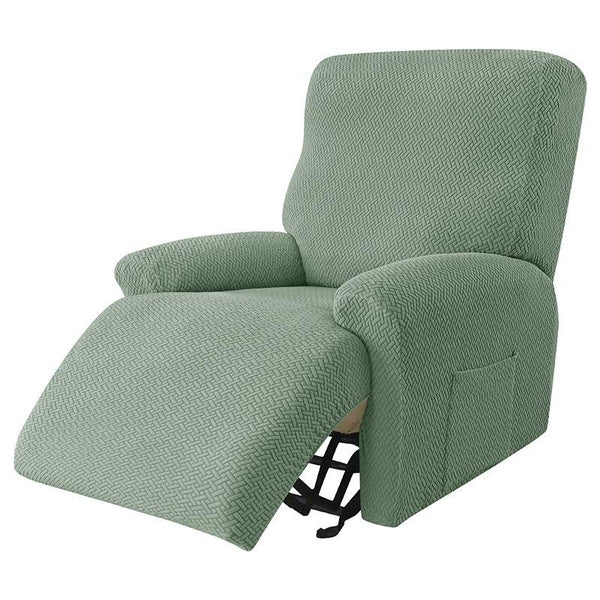 Universal Recliner Slipcover for Home and Hotel Use, Anti-Spill Twill Fabric, Fits Power Lift Chairs and Lazy Sofas