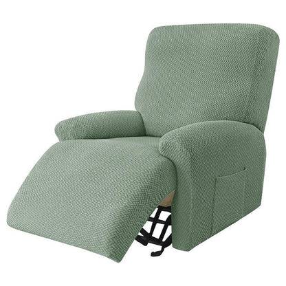 Universal Recliner Slipcover for Home and Hotel Use, Anti-Spill Twill Fabric, Fits Power Lift Chairs and Lazy Sofas