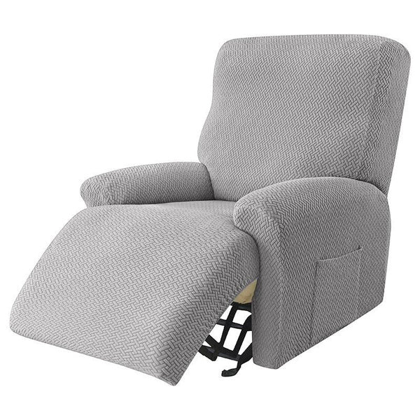 Universal Recliner Slipcover for Home and Hotel Use, Anti-Spill Twill Fabric, Fits Power Lift Chairs and Lazy Sofas