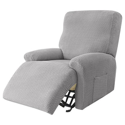 Universal Recliner Slipcover for Home and Hotel Use, Anti-Spill Twill Fabric, Fits Power Lift Chairs and Lazy Sofas