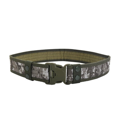 Tactical Military Belt for Men | 5cm Wide Edge-Bound Webbing with Plastic Quick-Release Buckle