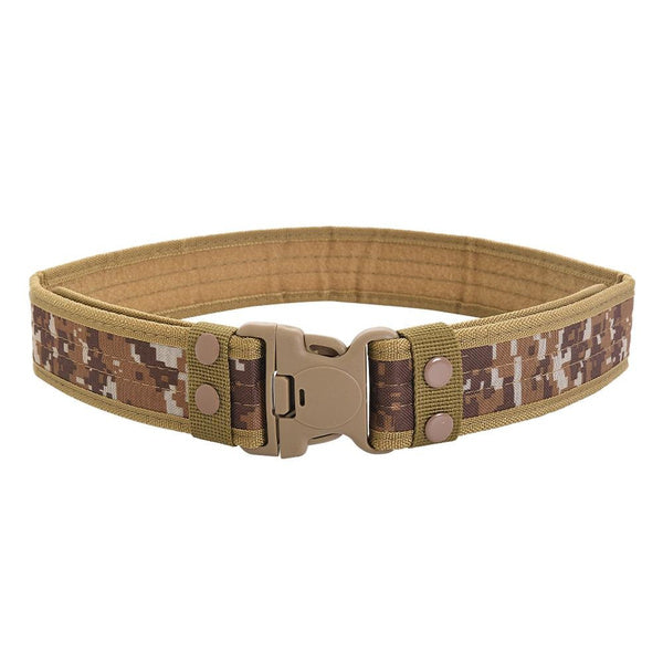 Tactical Military Belt for Men | 5cm Wide Edge-Bound Webbing with Plastic Quick-Release Buckle