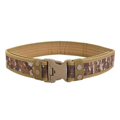 Tactical Military Belt for Men | 5cm Wide Edge-Bound Webbing with Plastic Quick-Release Buckle