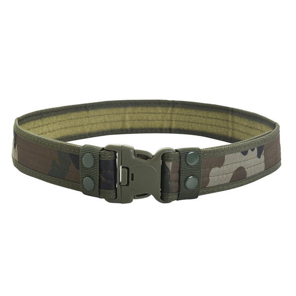 Tactical Military Belt for Men | 5cm Wide Edge-Bound Webbing with Plastic Quick-Release Buckle