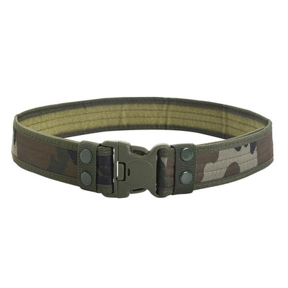 Tactical Military Belt for Men | 5cm Wide Edge-Bound Webbing with Plastic Quick-Release Buckle