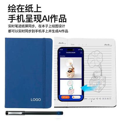 Master Pen Tablet: AI Smart Notepad with Paper Screen Sync for Digital Drawing & Office Use