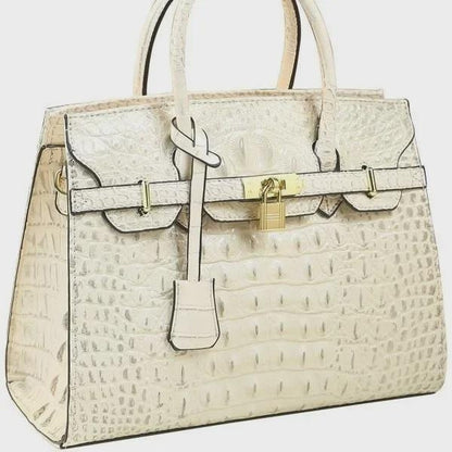 여성용 고급 악어 무늬 토트백 대용량 핸드백 우아한 어머니날 선물