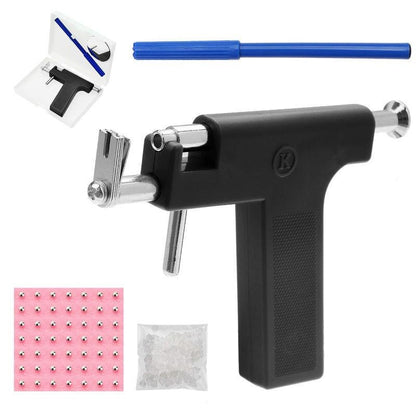 Professional Ear Piercing Kit with Diamond Studs & Piercing Gun - Safe & Easy Ear Piercing Tool