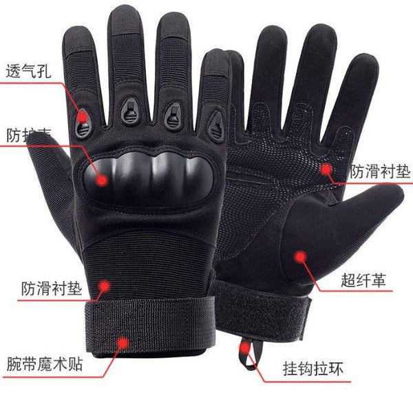 Tactical Gloves for Men, Anti-Slip Hard Knuckle Protective Military Gloves for Outdoor Training & Riding