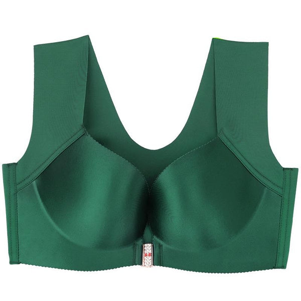 Front Closure Sleep Bra Wireless Lightweight Push Up Bralette for Plus Size Comfort