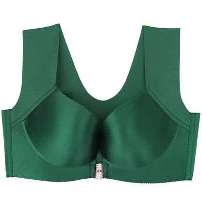 Front Closure Sleep Bra Wireless Lightweight Push Up Bralette for Plus Size Comfort
