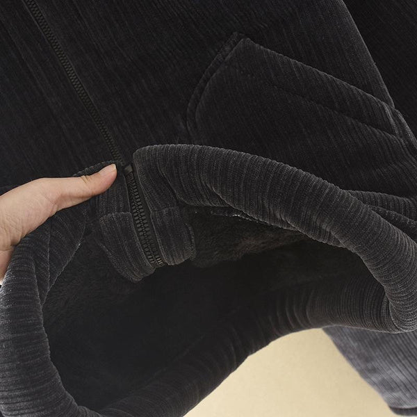 Men's Fleece Hooded Pajamas Set Winter Warm Plush Lined Sleepwear Home Loungewear