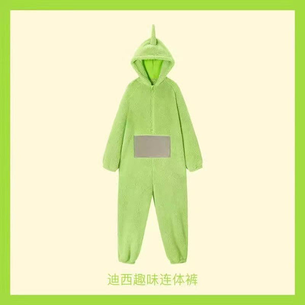 Teletubbies Pajamas for Adults & Kids, Cute Cartoon Onesie Winter Sleepwear