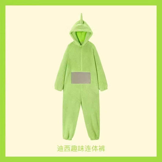 Teletubbies Pajamas for Adults & Kids, Cute Cartoon Onesie Winter Sleepwear