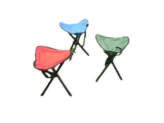 Compact Folding Tripod Stool - Portable Oxford Fabric Camping Chair for Fishing, Beach & Outdoor Use