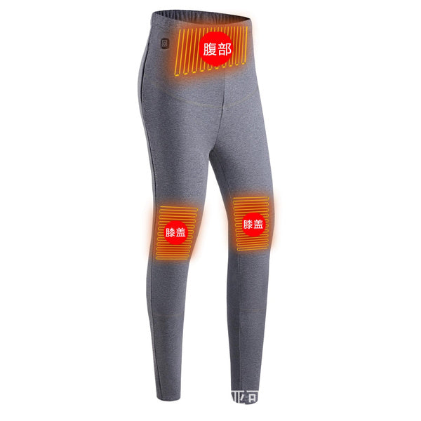 스마트 온도 조절 기능이 있는 USB 가열 스키 바지 - 야외 스포츠 및 캐주얼 웨어에 적합한 신축성 있는 방한용 겨울 바지(커플용)