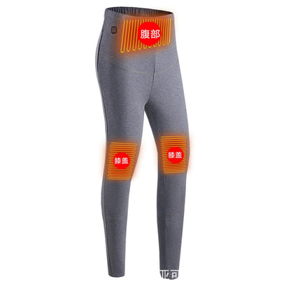 스마트 온도 조절 기능이 있는 USB 가열 스키 바지 - 야외 스포츠 및 캐주얼 웨어에 적합한 신축성 있는 방한용 겨울 바지(커플용)