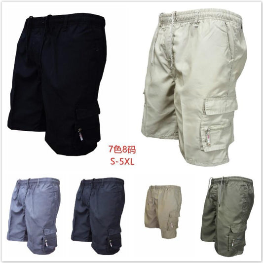 Men's Cargo Shorts with Multiple Pockets, Loose Fit Casual Summer Work Shorts
