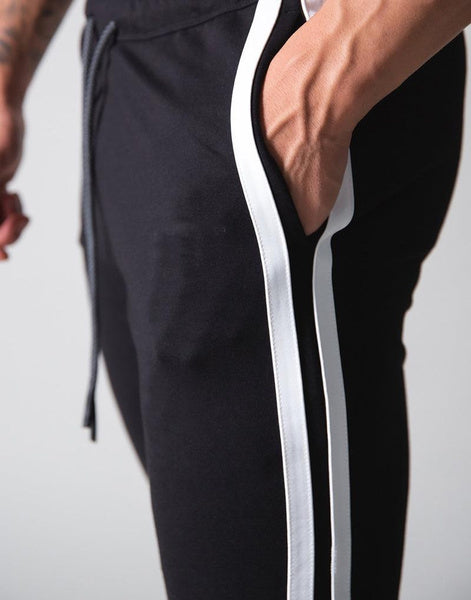Men's Athletic Joggers with Zippered Ankle Cuffs - Casual Workout Pants