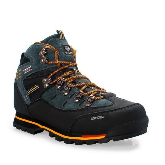 Men's Waterproof Hiking Shoes High Top Outdoor Boots Non-Slip Trail Running Sneakers