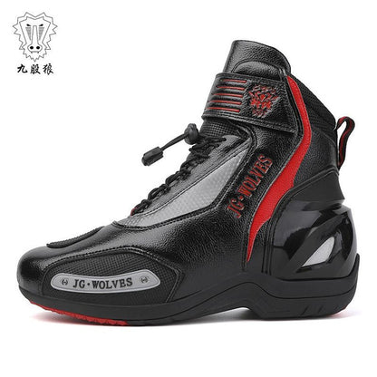 Men's Motorcycle Riding Boots Waterproof Anti-Slip Breathable On Off Road Touring Adventure Bike Shoes