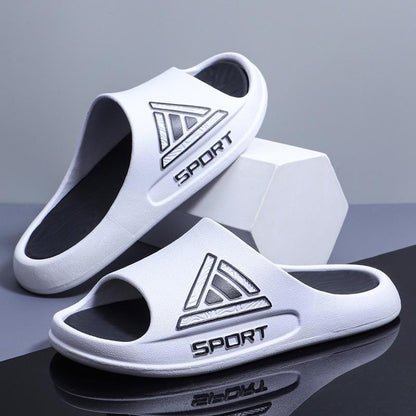 Comfortable Sport Slide Sandals for Men and Women - Quick-Dry House Slippers with Non-Slip Sole for Indoor, Bathroom, and Shower Use