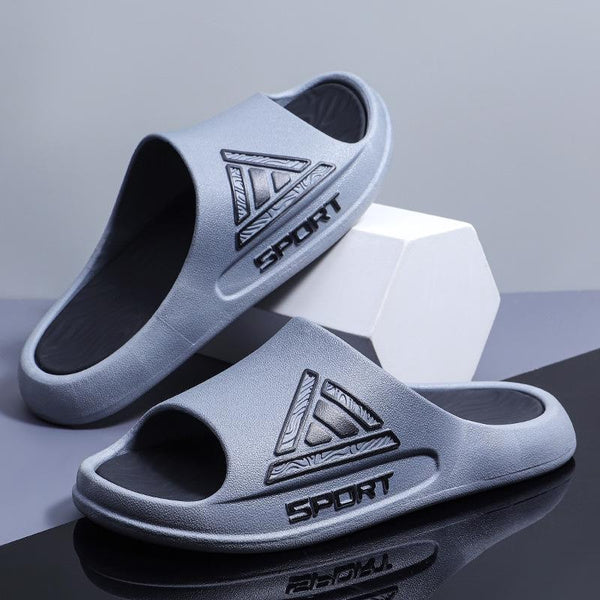 Comfortable Sport Slide Sandals for Men and Women - Quick-Dry House Slippers with Non-Slip Sole for Indoor, Bathroom, and Shower Use