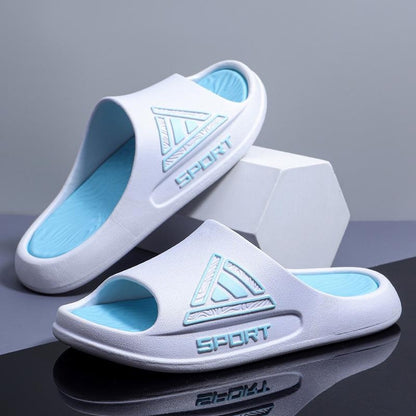 Comfortable Sport Slide Sandals for Men and Women - Quick-Dry House Slippers with Non-Slip Sole for Indoor, Bathroom, and Shower Use