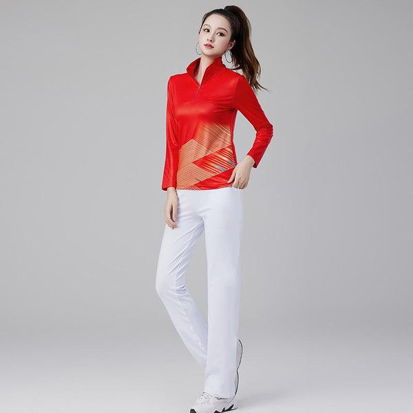 Women's Square Dance Outfits Set Casual Sportswear Group Gymnastics Performance Dance Costumes