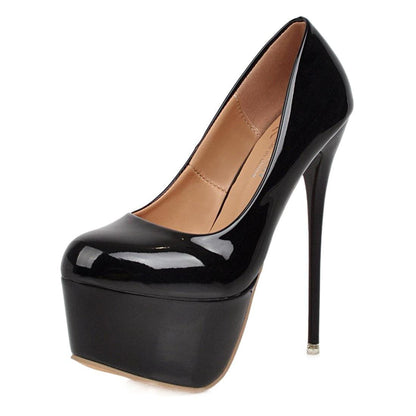 Waterproof Platform Stiletto Heels 16cm Extreme High Heels for Women | Plus Size Party & Runway Fashion Pumps