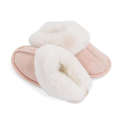 Plush Memory Foam Slippers Winter Warm Fleece Lined Indoor Outdoor House Shoes for Men and Women