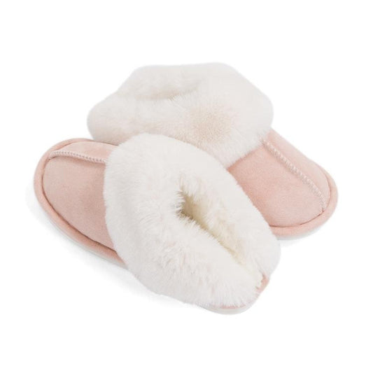 Plush Memory Foam Slippers Winter Warm Fleece Lined Indoor Outdoor House Shoes for Men and Women