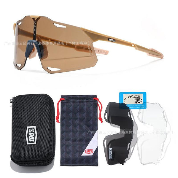 MAAP x 100% Cycling Sunglasses - Interchangeable Lens MTB Road Bike Goggles, Windproof, UV Protection