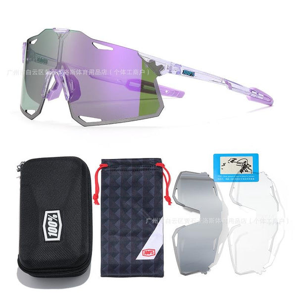 MAAP x 100% Cycling Sunglasses - Interchangeable Lens MTB Road Bike Goggles, Windproof, UV Protection