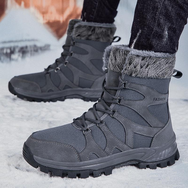 Women's Insulated Snow Boots Waterproof Winter Hiking Shoes Mid Calf Ski Boots Outdoor Warm Snowboots