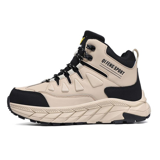 Men's Waterproof Hiking Boots Winter Warm Snow Boots Outdoor Trekking Shoes Non-Slip Insulated Mountaineering Boots