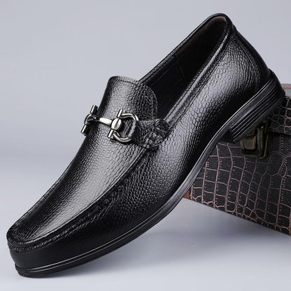 Men's Genuine Leather Driving Loafers Slip-On Moccasins Comfortable Casual Shoes