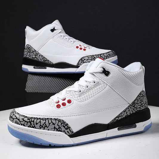 Unisex Basketball Sneakers High Top Cushioned Platform Shoes Trendy Couple Fashion