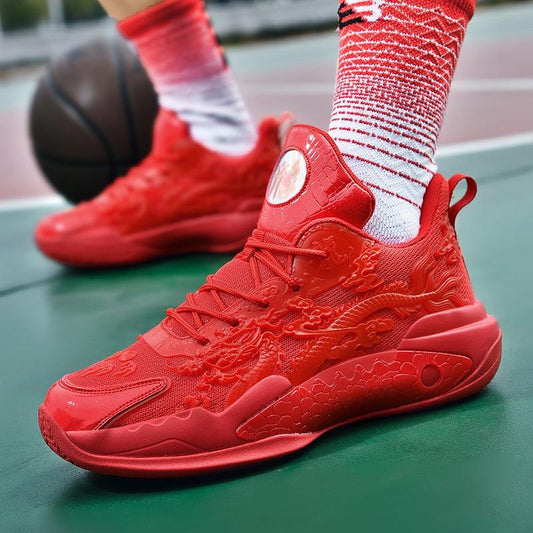 Light Up Basketball Shoes with Sound, Breathable Men's Athletic Sneakers for Night Games